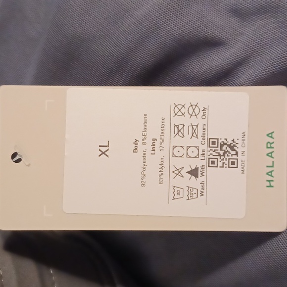 HALARA Women's Gray Midi Faux Wrap Skort. Size XL - Picture 14 of 14